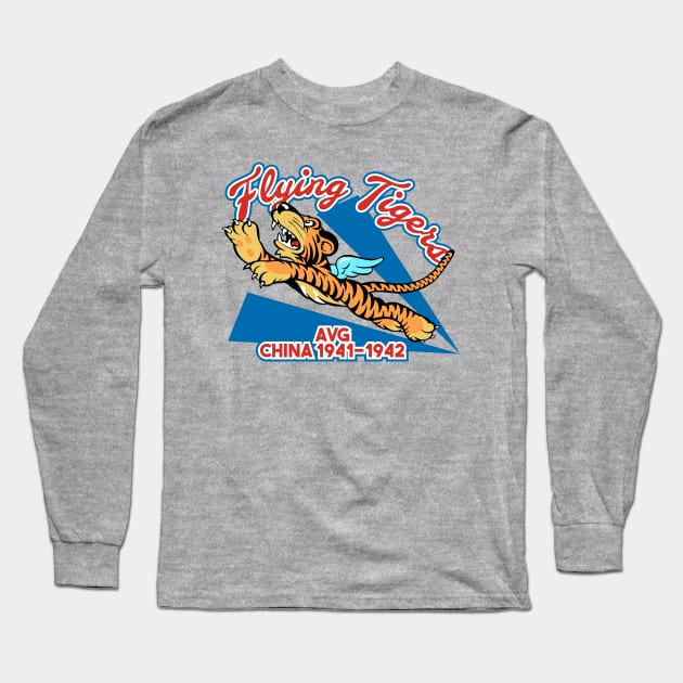 Flying Tigers Long Sleeve T-Shirt by MBK